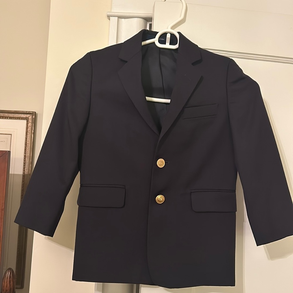 Boys Navy Blue Blazer, Size 6